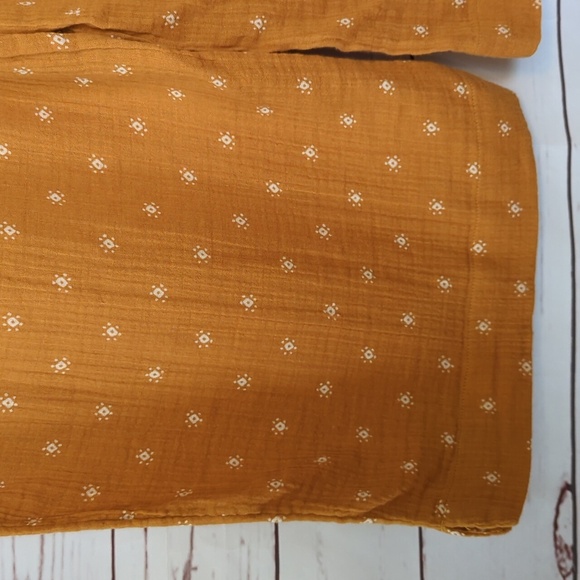 Wonderly Gold Gauze Wide Leg Pants Flowy Boho Lagenlook Plus Size 1X NWT Beachy - Picture 11 of 15